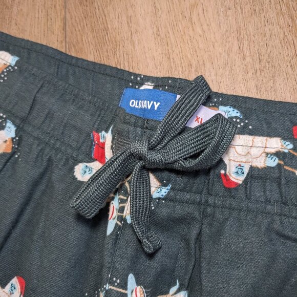 NWT Old Navy Yeti Abominable Snowman Camping Out Jogger Pajama Pants Men XL - Picture 5 of 10